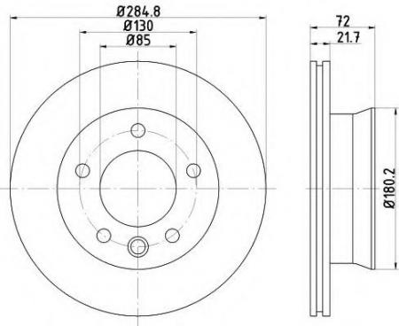 BREMSSCHEIBE 59278 8DD355118051