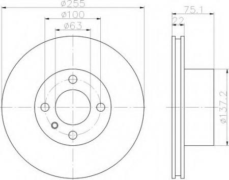 BREMSSCHEIBE 8DD355100251