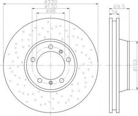 BREMSSCHEIBE 8DD355113121