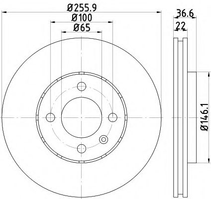 BREMSSCHEIBE 55394PRO 8DD355118261