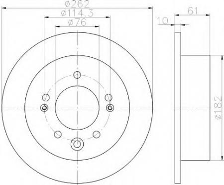 BREMSSCHEIBE 55408PRO 8DD355118331