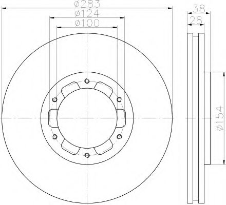 BREMSSCHEIBE 55284 8DD355118441