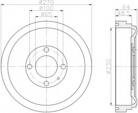 BREMSTROMMEL 8DT355301691