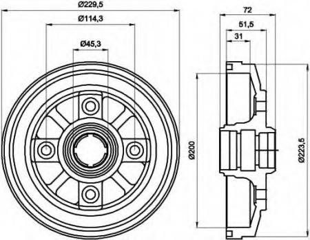 BREMSTROMMELN 8DT355302021