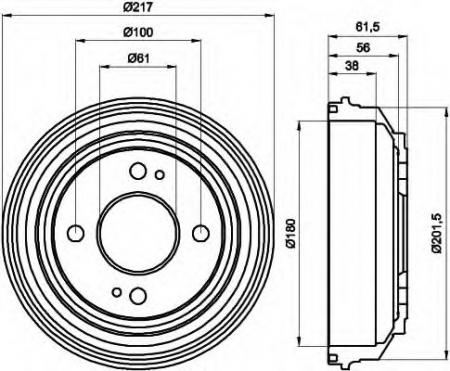 BREMSTROMMELN 8DT355302051