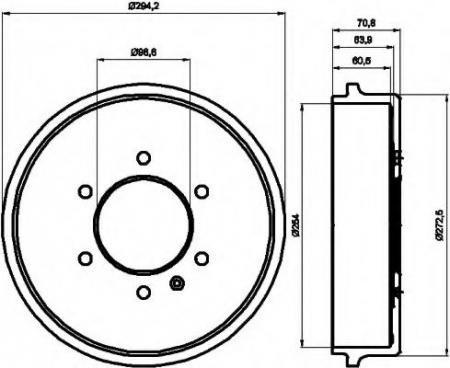 BREMSTROMMELN 8DT355302181