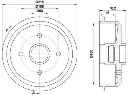 BREMSTROMMEL 8DT355300111