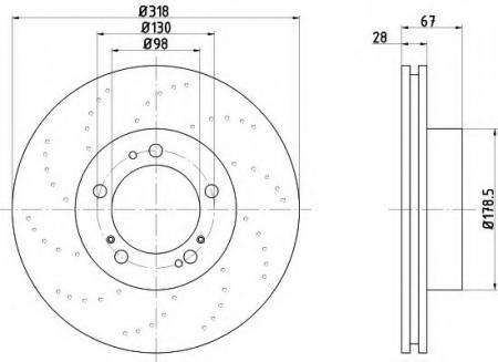 BREMSSCHEIBE 8DD355106981