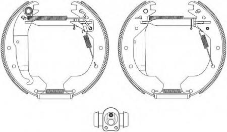 BREMSBACKENSATZ 8DB355004301 HELLA