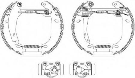 BREMSBACKENSATZ 8DB355003891 HELLA