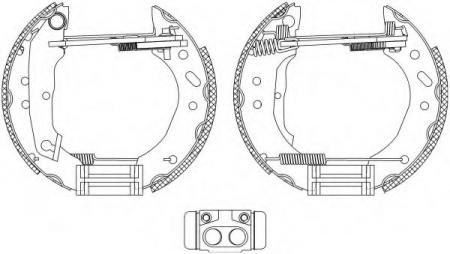 BREMSBACKENSATZ 8DB355005011 HELLA