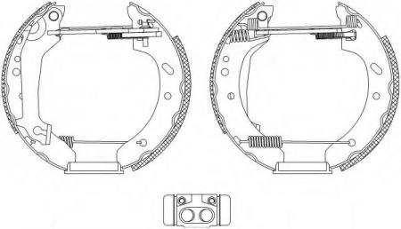 BREMSBACKENSATZ 8DB355004411 HELLA