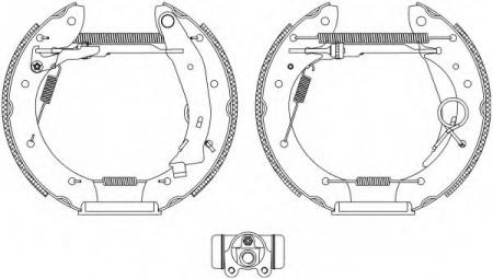 BREMSBACKENSATZ 8DB355004351 HELLA