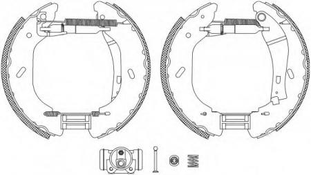 BREMSBACKENSATZ 8DB355005071 HELLA