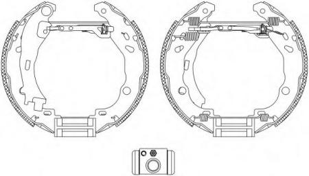 BREMSBACKENSATZ 8DB355004911 HELLA