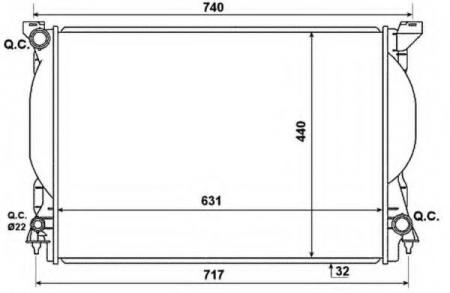  VAG A4 3.0/3.2  01- 53957 NRF