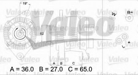  14V 75A RENAULT (92>96) VALEO 436276