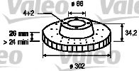   CITROEN C4 1.6-2.0 04-/PEUGEOT 307 2.0 03-  .D=302. 197 232