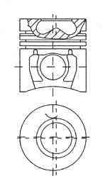 PISTONS SINGLE 87-103207-00