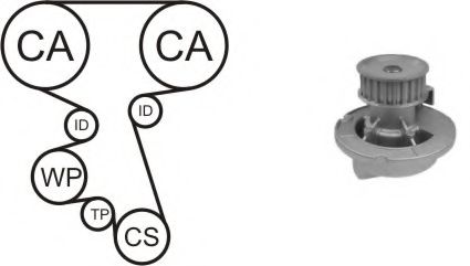 WATER PUMP KIT wpk-164201