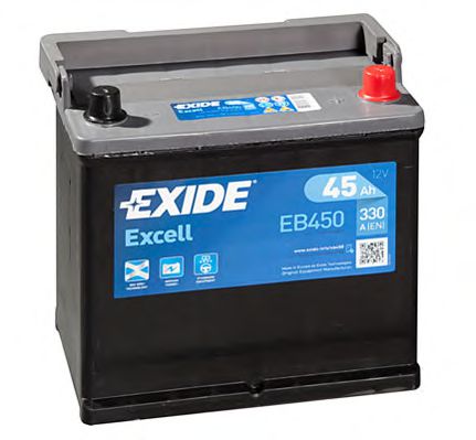  Excell 45Ah 330A (R +) 218x133x223 mm EB450 EXIDE