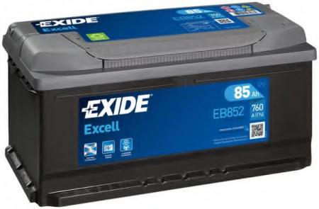  Excell 85Ah 760A (R +) 352x175x175 mm EB852 EXIDE