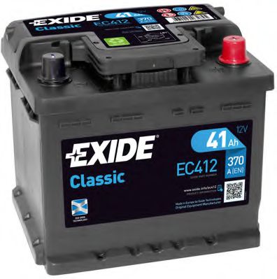  Standart 41Ah 370 (R +) 207x175x175 mm EC412 EXIDE