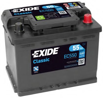  Classic 55Ah 460A 242x175x190 (-+) EC550 EXIDE