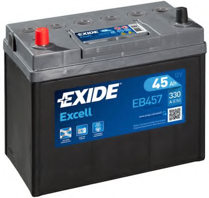  Excell 45Ah 300A (L +) 234x127x220 mm EB457 EXIDE