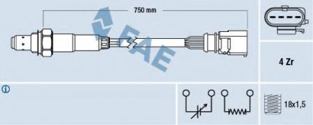 Direct Fitted Zr Oxygen Sensor 77399 FAE