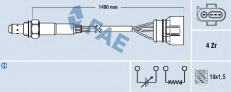 DIRECT FITTED ZR OXYGEN SENSOR 77461