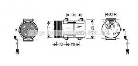    FORD SCORPIO II 2, 0/2, 0-16V/2, 3-16V 10/94-8/98 FDK285