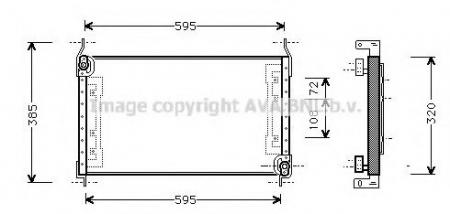  [580X320X22] FIAT BRAVO/BRAVA 1.2 16V/1.6 16V, MAREA 1,6-16V 100HP [M] 1/98-] FT5194