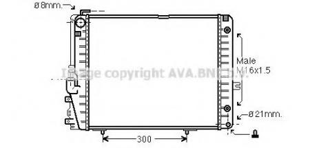 62683=62684 / MS2072 /  MERCEDES BENZ W124/ 85->95 532X488 2.6-3.2/ MA +C / 1245002803 MS2072