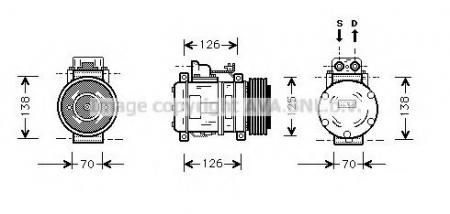    MERCEDES W140 300/600  M104/M120 MSK057