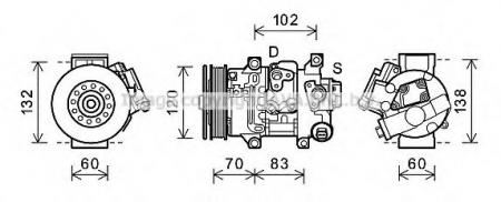 AVA   TOYOTA AURIS / COROLLA 1.4 / 1.6 / 1.8I 01> TOAK627