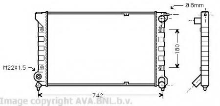 65262 / VW2041  675X320 1, 6TD /1, 8 M/A VW GOLF II 83-92 / 191121253C VW2041