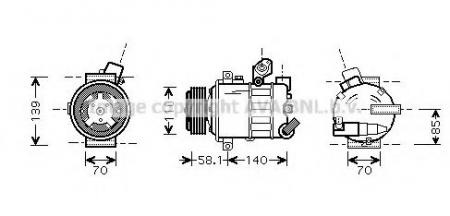 GOLF {09- / GOLF PLUS 04-/ JETTA 05-/ TIGUAN 07-/OCTAVIA 04-}   () (.) (AVA) VWK302