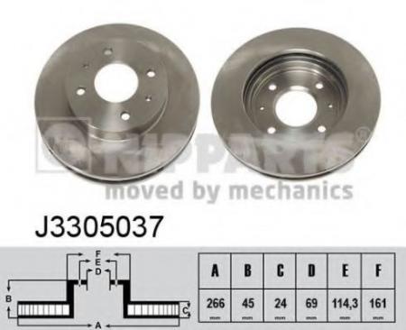   MITSUBISHI GALANT 84-92/SPACE WAGON 85-91  D=266. J3305037 NIPPARTS