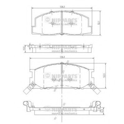    LITE-ACE 4WD 85- (TOYOTA = PF-1218, PF-1327 04465-28310 / 28230 / 28050) J3602042