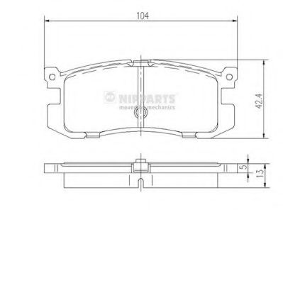   MAZDA 626 1.8-2.2 87-97/FORD PROBE 2.2 88-93  J3613006