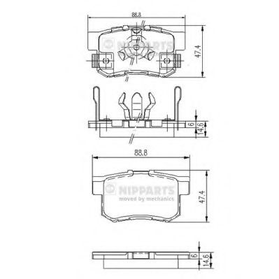   HONDA ACCORD 2.0-2.4  08-/CR-V II 02-06/FR-V 05-  J3614017