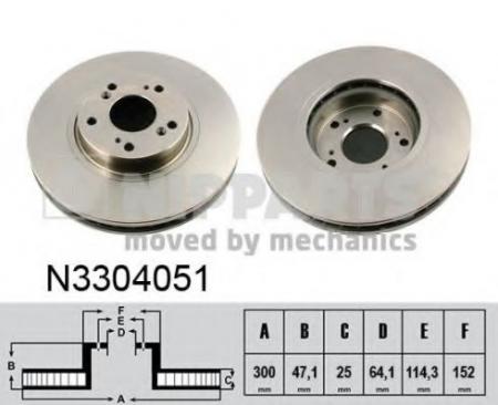   HONDA CR-V II 16 05-06/ACCORD 16 03-  . D=300. N3304051