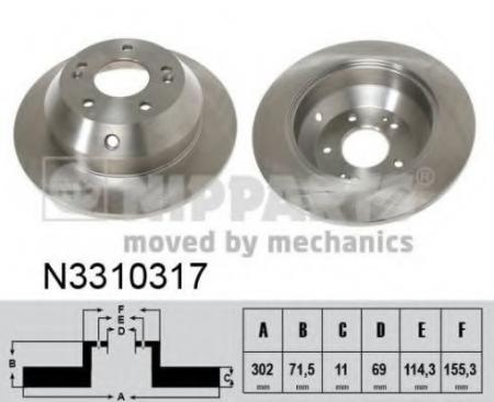   HY SANTA FE/KIA SORENTO 09-  D=302. N3310317