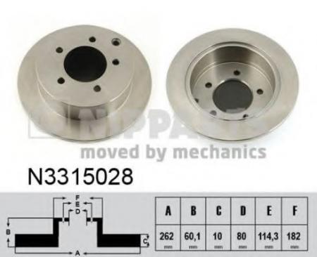   MITSUBISHI LANCER 08-  D=262. N3315028 NIPPARTS