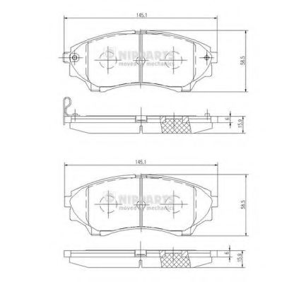   FORD RANGER 99-/MAZDA B-SERIE 99- /BT-50 06-  N3603069 NIPPARTS