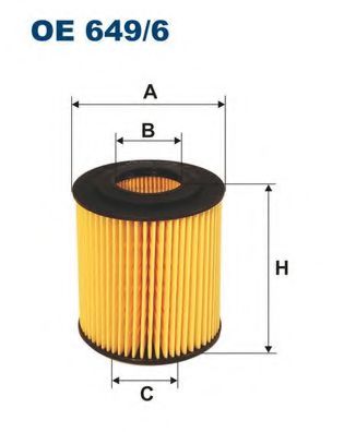   BMW 1(E81,87), 3(E46/90), X1/3 OE 649/6 FILTRON