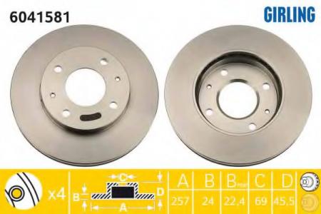   HY SONATA (EF) 2.0-2.5 98-01/SONATA (NF) 2.4 05-  6041581 GIRLING