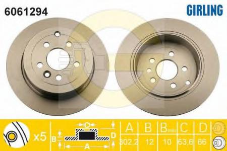  ..LAND ROVER FREELANDER 02/06- 6061294 GIRLING