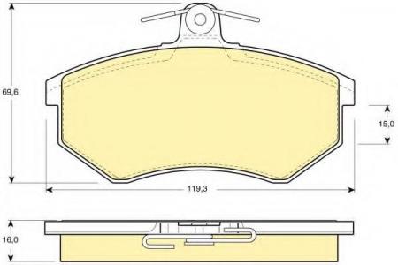   AUDI 80/VW GOLF III/PASSAT/VENTO/CHERY AMULET/TIGGO  6104301 GIRLING